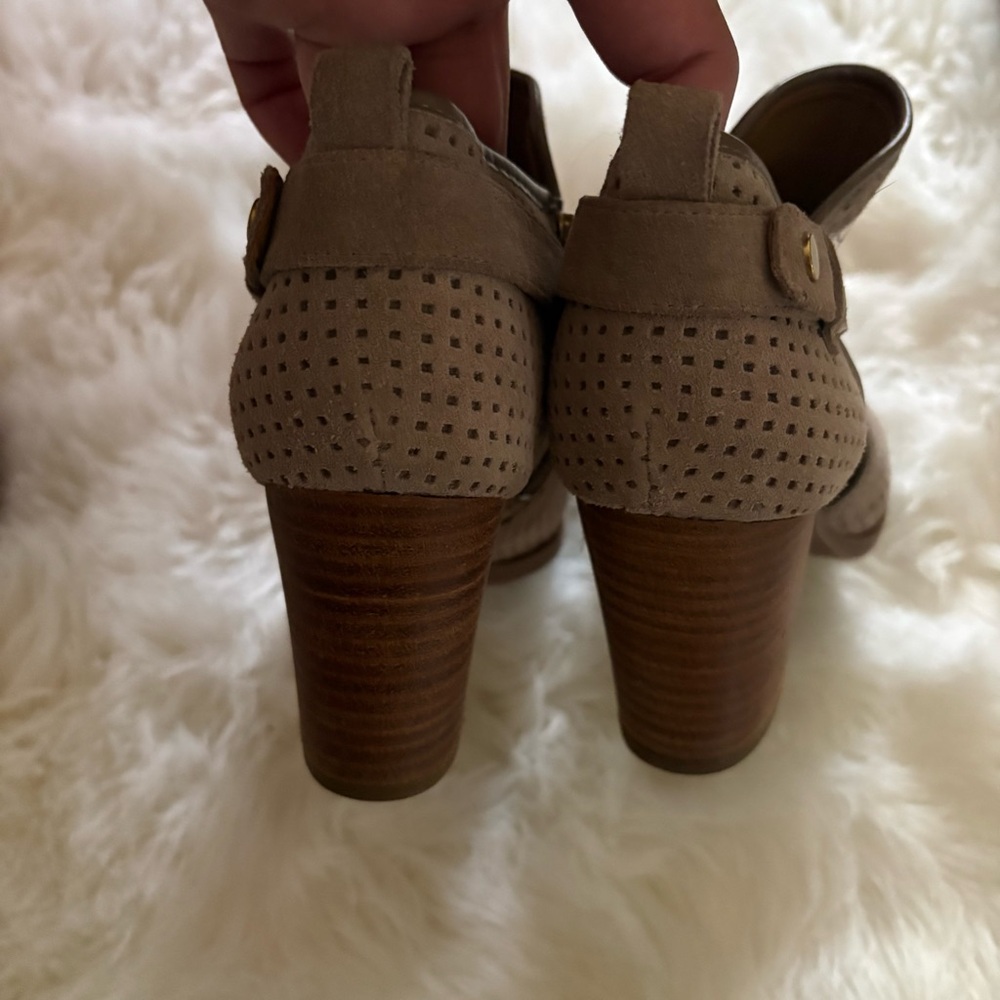 Franco Sarto Boots Dakota Leather Suede Booties Women’s Size 7.5 - Picture 4 of 8